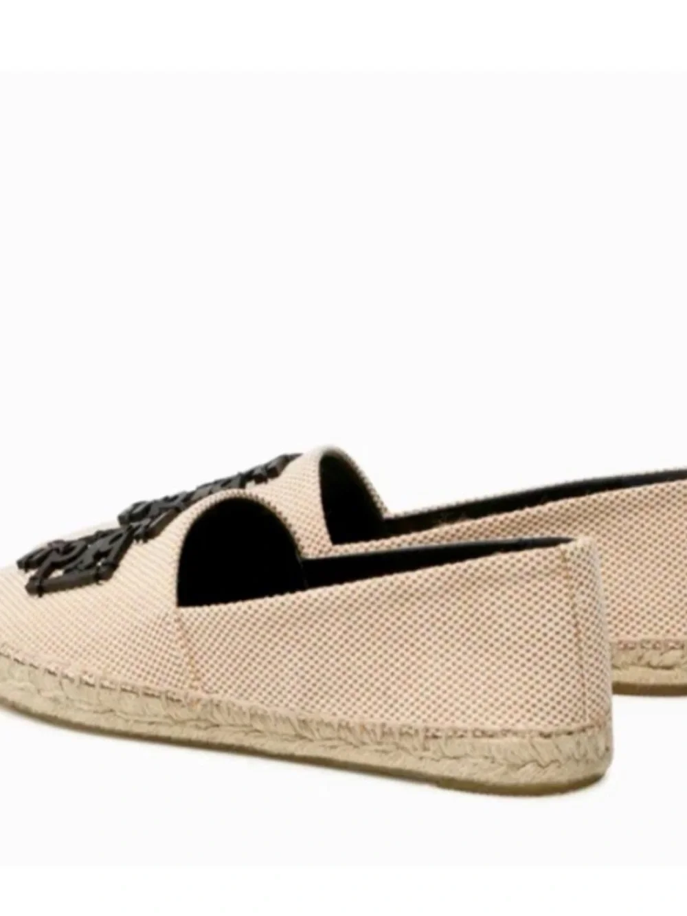 Tory Burch Elegant espadrilles with a black logo accent